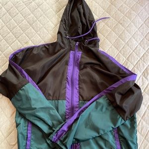 Vintage colorblock windbreaker